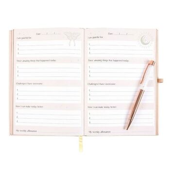 Daily Reflection Journal Quartz Crystal Pen Set | 200 Pages, 2 of 5