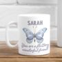 Friend Butterfly Personalised Gift Mug, thumbnail 1 of 3