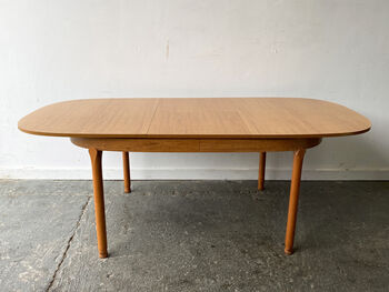 Mid Century Extending Dining Table By Schreiber, 5 of 12