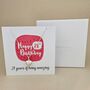 Boxed 21st Birthday Heart Necklace Card, thumbnail 2 of 3