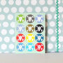 Mini Skulls Greetings Card, thumbnail 3 of 4