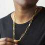 Ovale Necklace 12ct Gold Plated, thumbnail 3 of 5
