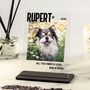 Personalised Dog Photo Acrylic Plaque Gift, thumbnail 1 of 3