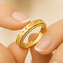Personalised Gold Plated Sterling Silver Galaxy Spinner Ring, thumbnail 1 of 11