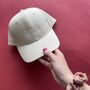Personalised Mrs 'Script' Embroidered Cap, thumbnail 8 of 8