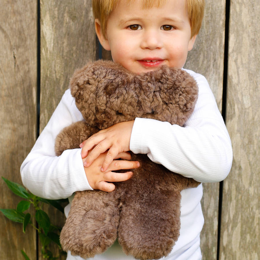 flat sheepskin teddy