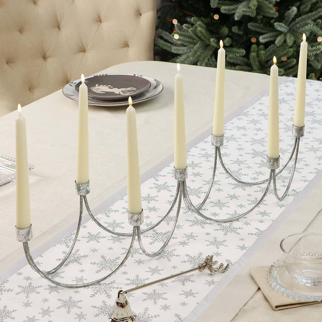 Silver Candle Holder Centrepiece, 1 of 4