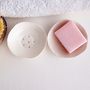 Handmade Mini White Ceramic Soap Dish, thumbnail 1 of 10