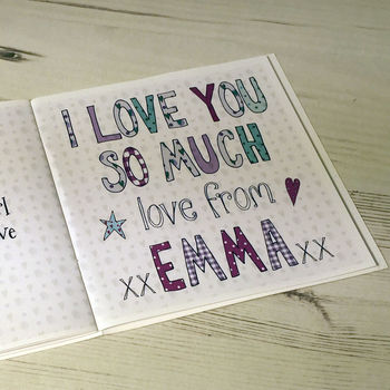 Personalised Husband Anniversary Book Card, 6 of 8