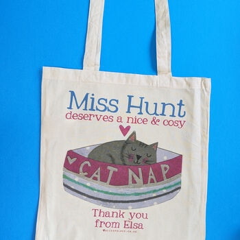 Personalised Purrfect Teacher Bag, 6 of 9