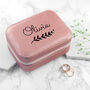 Personalised Wreath Pink Travel Jewellery Case, thumbnail 4 of 12