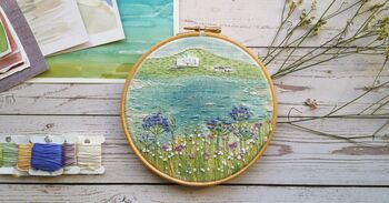 Burgh Island Hand Embroidery Pattern, 5 of 6