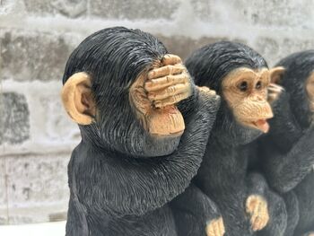 See, Hear, Speak No Evil Monkeys Figurine Ornament, 12 of 12