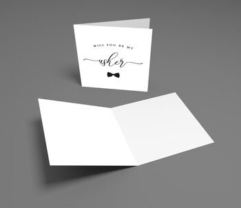 Will You Be My Usher Card, 3 of 6