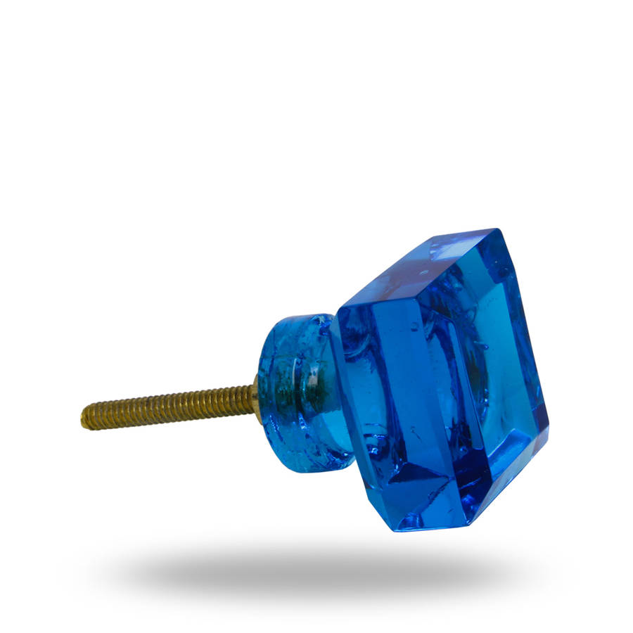 square glass knob big by trincaferro