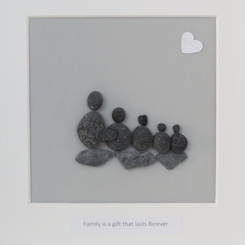 Personalised Family Pebble People Picture Artwork, 5 of 8