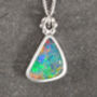 Special Order Australian Raindrop Opal Doublet Necklace, thumbnail 1 of 4