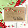 Merry Christmas Card With Festive Bunting, thumbnail 4 of 4