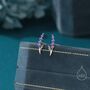 Sterling Silver Super Tiny Sterling Silver Lavender Stud Earrings, thumbnail 1 of 12