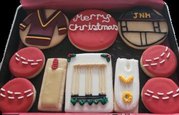 Personalised Cricket Biscuit Tin For Father's Day Birthdays, Thank You, Good Luck, Retirement, Well Done, Congratulations, Get Well, 10 of 12