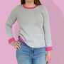 Two Colour Sweater Knitting Kit, thumbnail 1 of 9