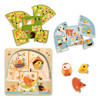 Layered Wooden Puzzles For Toddlers, 3 of 10