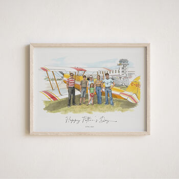 Personalised Plane Portrait, Father's Day Gift For Dad, 8 of 12