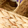Double Compartment Woven Wicker Basket, thumbnail 5 of 5