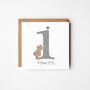 Personalised 1st Birthday Card In Four Colour Options, thumbnail 3 of 4