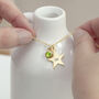 Personalised Gold Plated Star Birth Crystal Necklace, thumbnail 5 of 11