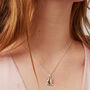 Turtle Swarovski Crystal Necklace 18ct Rose Gold Plated Eco 925 Silver, thumbnail 1 of 4