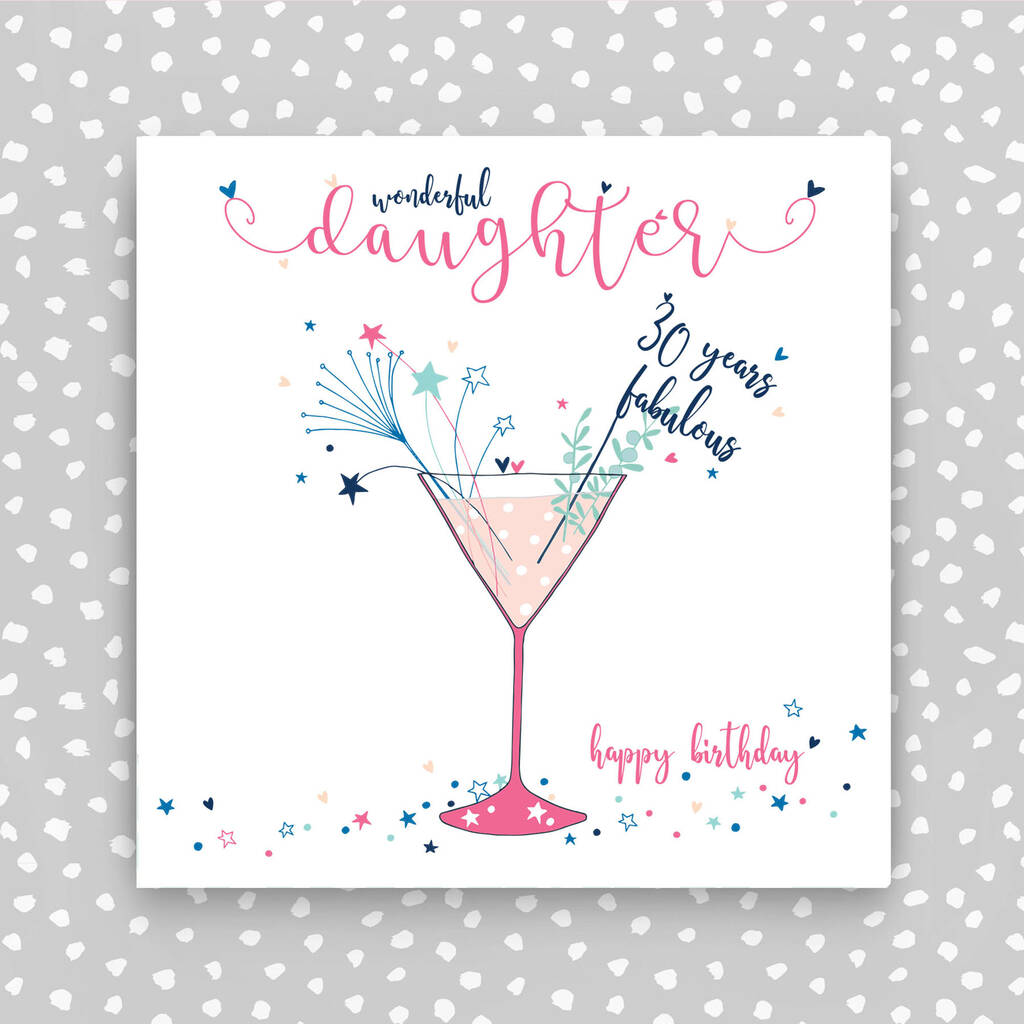 Daughter 30th Birthday Card
