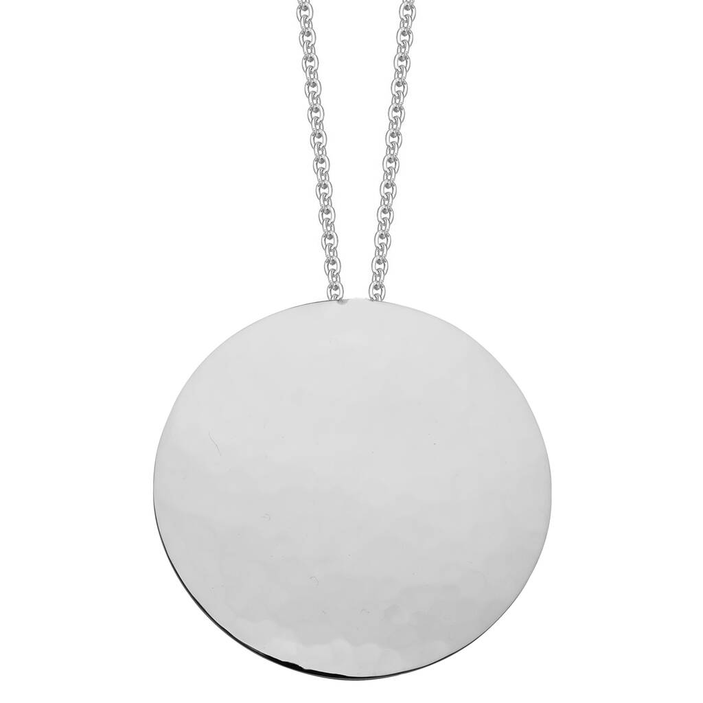 Large Domed Sterling Silver Pendant By Hersey Silversmiths ...