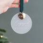 Acrylic Hanging Decoration With Gold Heart Charm, thumbnail 2 of 2