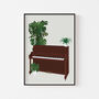 Piano Houseplant Print | Instrument Music Poster, thumbnail 6 of 10