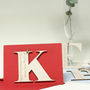 Personalised Initial Letter Valentines Card, thumbnail 3 of 12