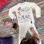 Personalised Axolotl Colour In Pyjamas With Pens, thumbnail 1 of 7