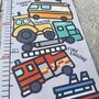 Personalised Transport Tower Canvas Height Chart, thumbnail 7 of 7