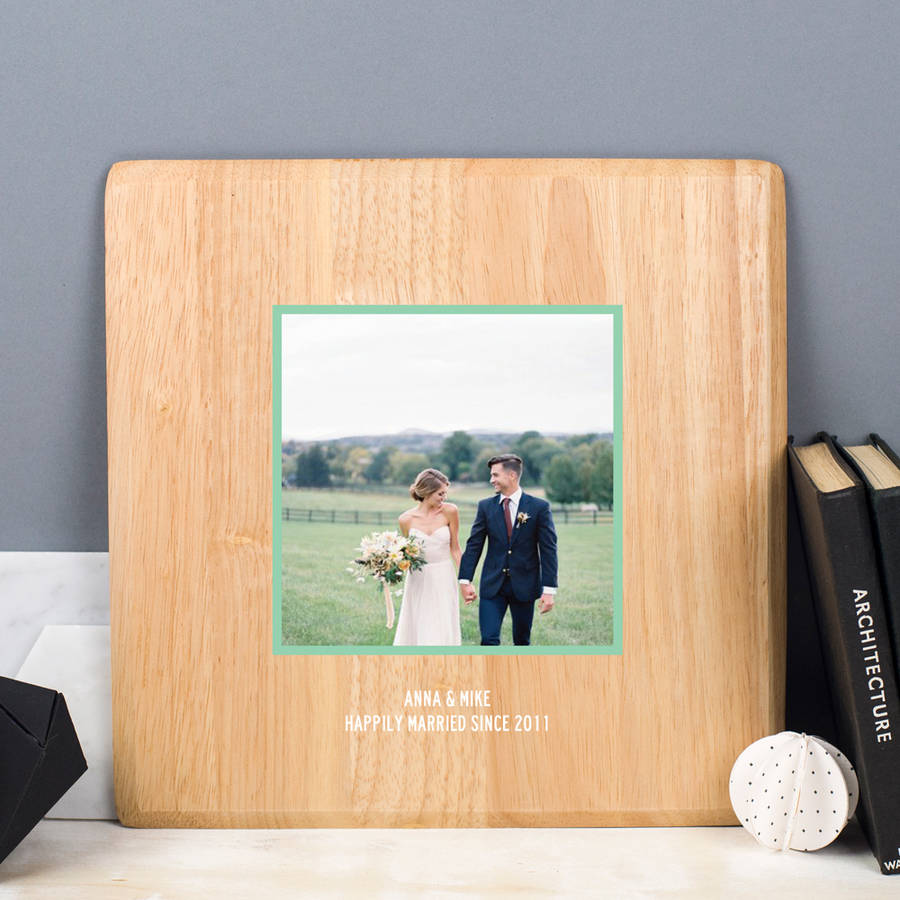 Personalised Wooden Photo Print By Delightful Living