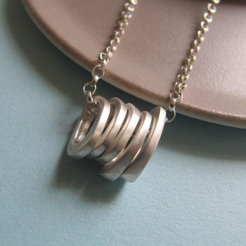 Infinity Five Ovals Stacks Necklace, 3 of 5