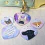 Personalised Dog ID Tag Pastel Universe Heart, thumbnail 12 of 12