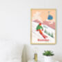 Bansko Ski Resort Bulgaria Travel Poster Art Print, thumbnail 3 of 8