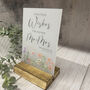 Floral Personalised Leave Your Wishes Sign Opaque, thumbnail 6 of 6