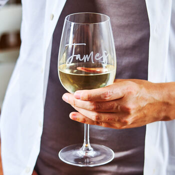 Personalised Engraved Wine Glass, 2 of 3