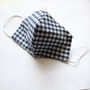 Washable Gingham Fabric Face Masks Coverings, thumbnail 8 of 12