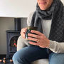 Men's Knitted Lambswool Scarf, thumbnail 1 of 12