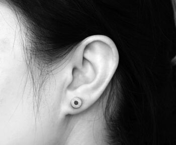 Black, White And Grey Colour Pencil Stud Earrings, 3 of 3