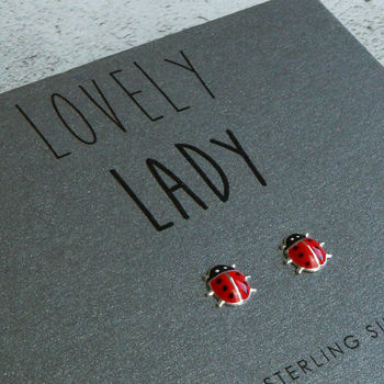 Lady Bird Sterling Silver Earrings, 2 of 6
