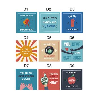 Personalised Reasons Why I Love You Dad Mini Prints, 4 of 7