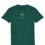 Aries Embroidered Organic Cotton Tshirt, thumbnail 3 of 4